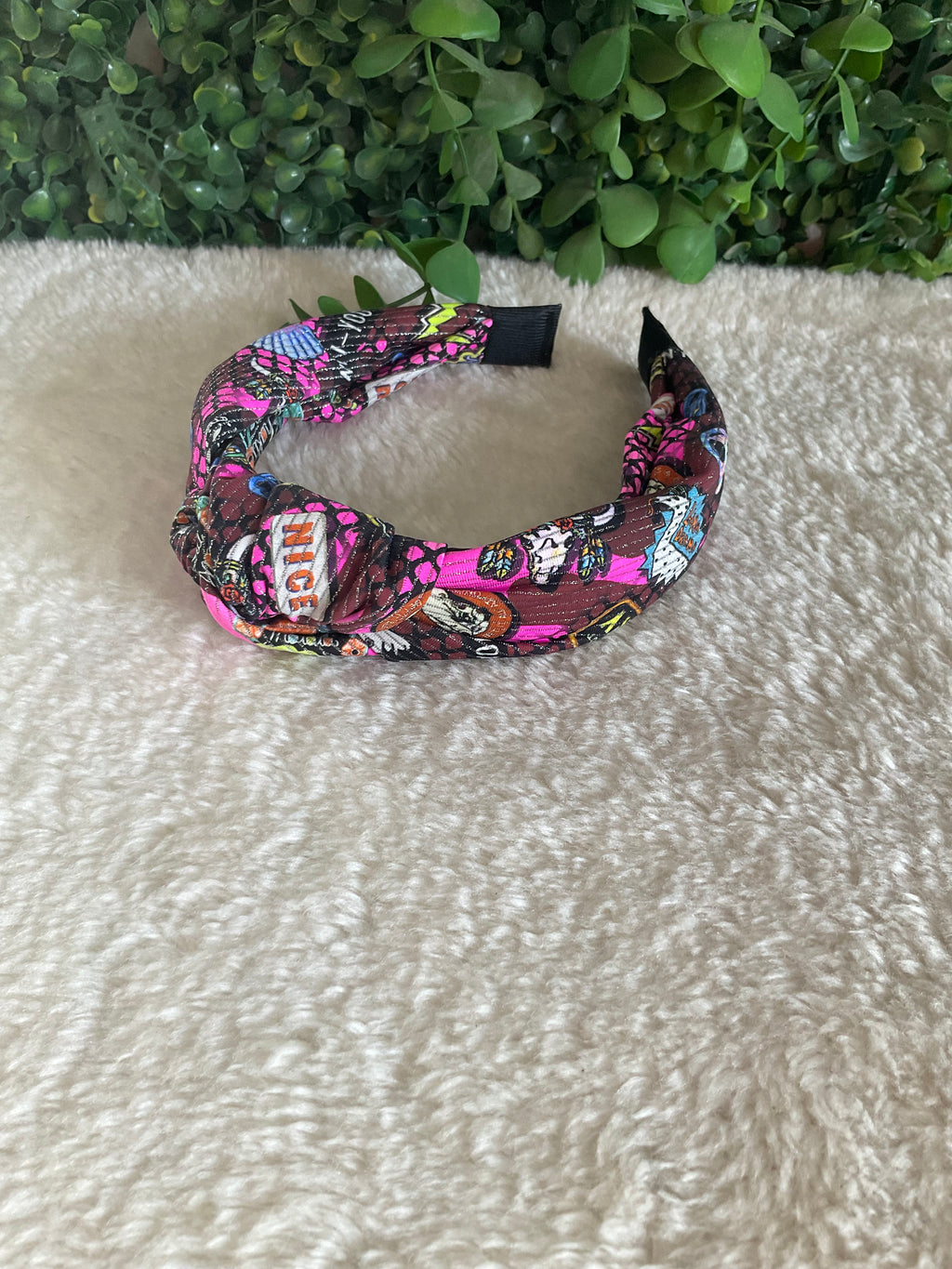 Diadema estampada