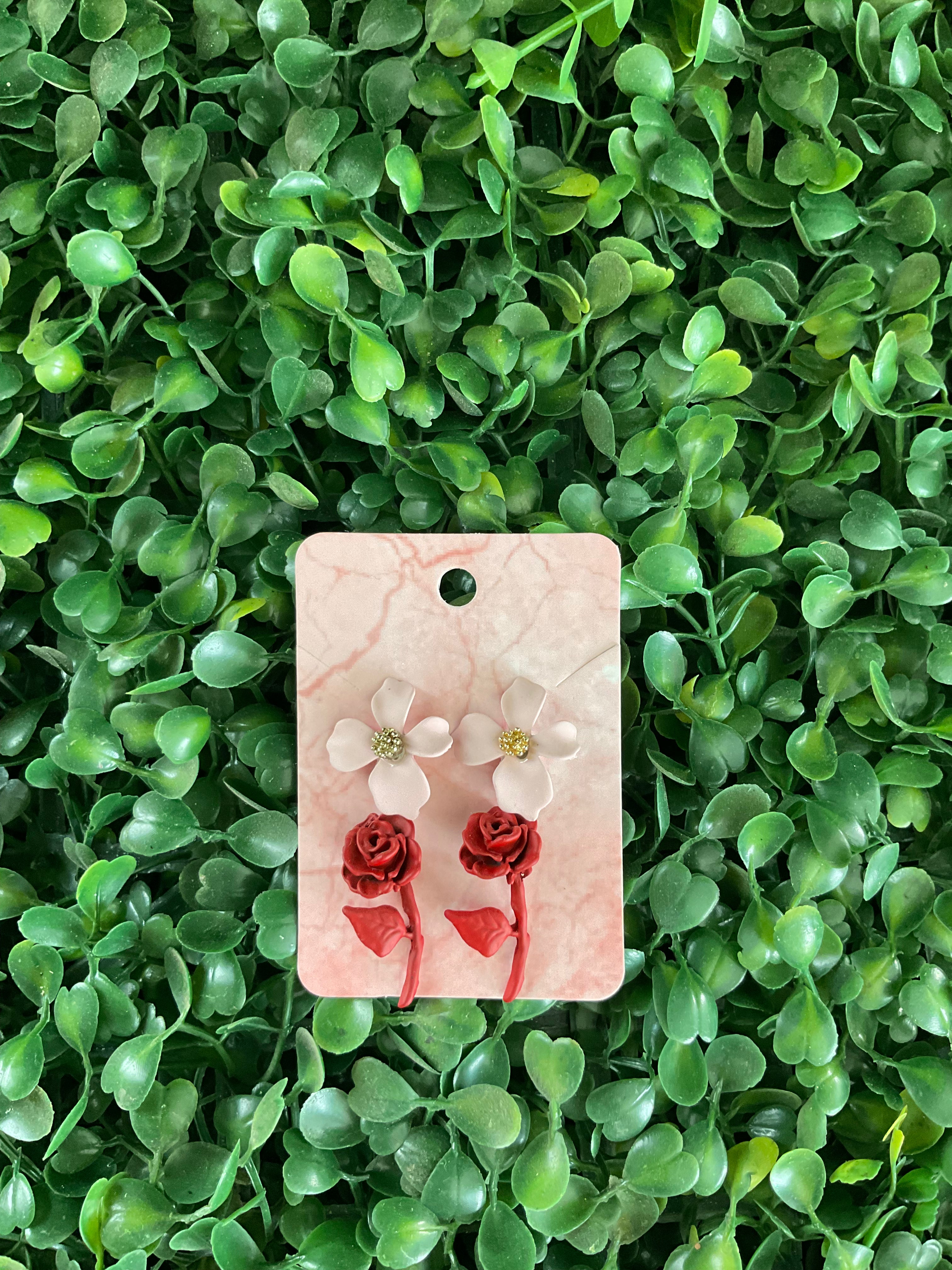 Pendientes flores