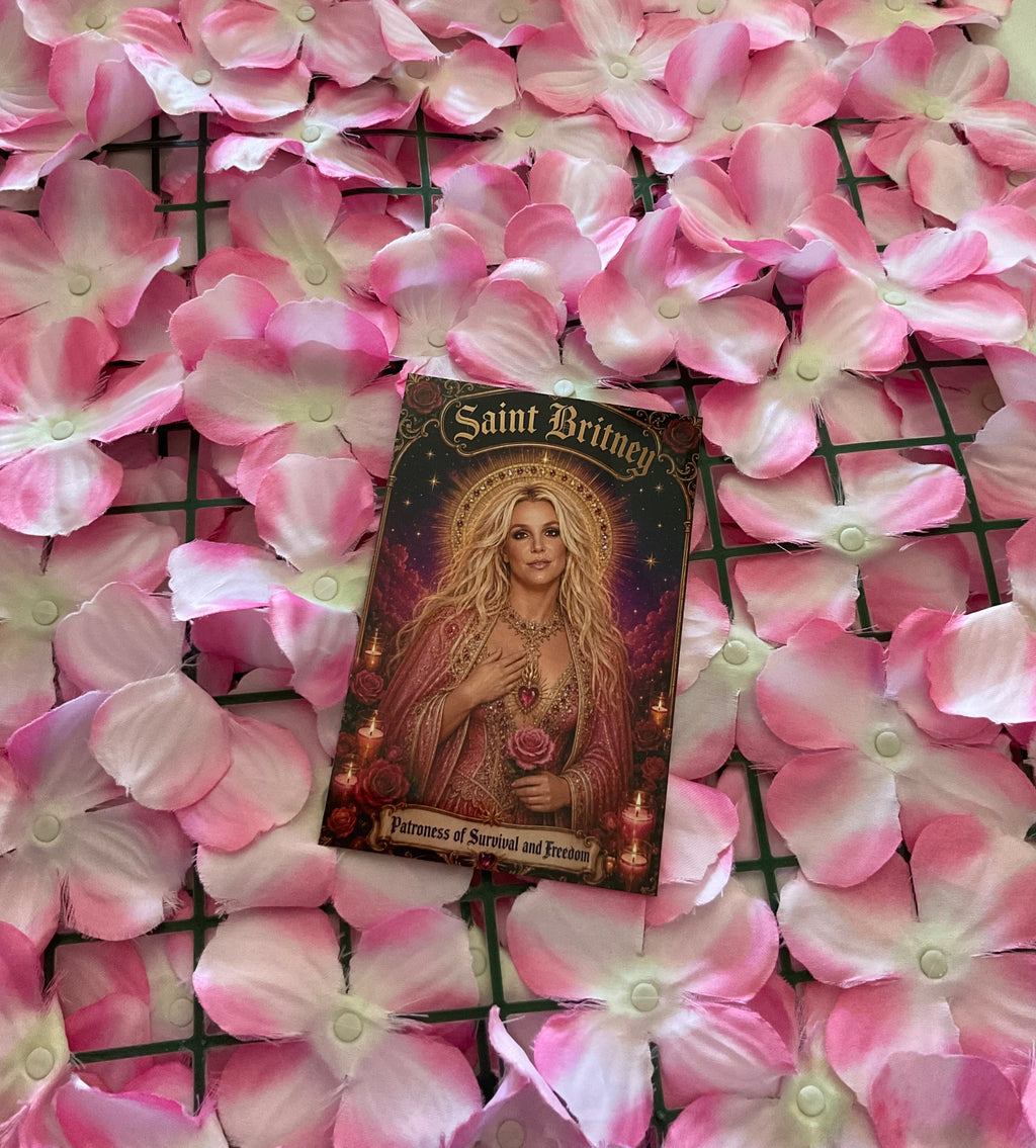 Postal metálica Britney