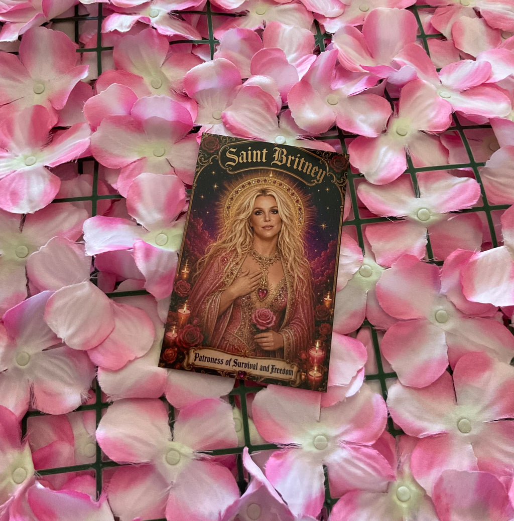 Postal metálica Britney