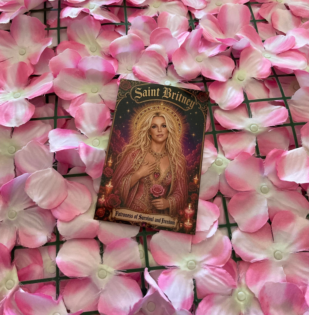 Postal metálica Britney