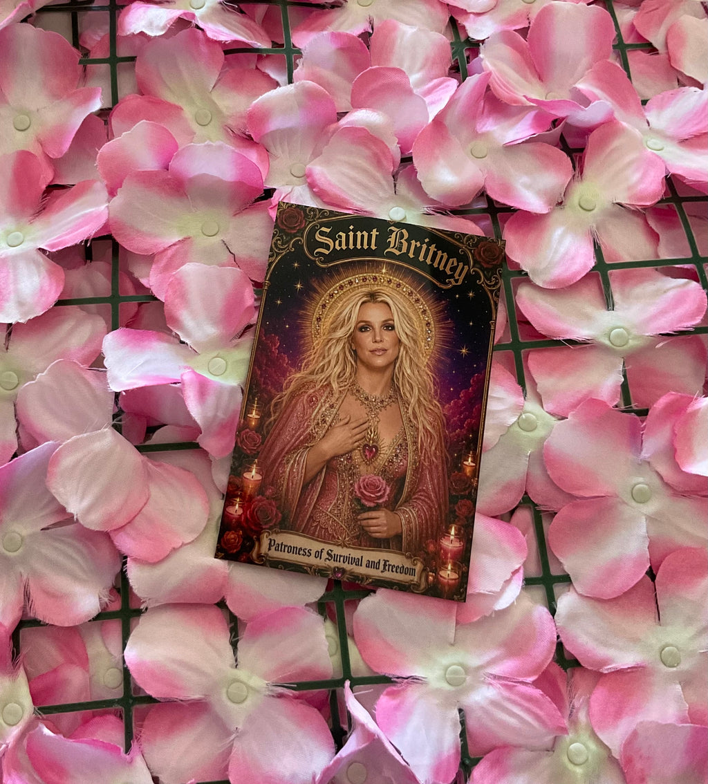 Postal metálica Britney