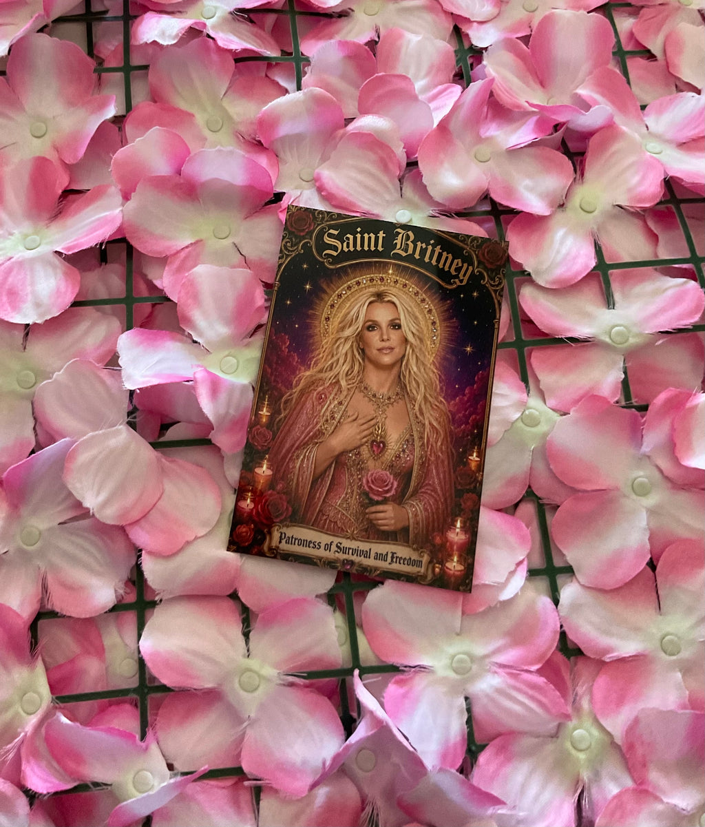Postal metálica Britney